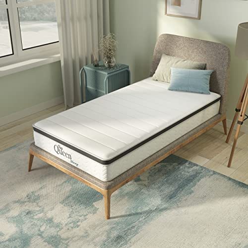 NapQueen 8 Inch Maxima Hybrid Mattress, Twin Size, Cooling Gel Infused Memory Foam