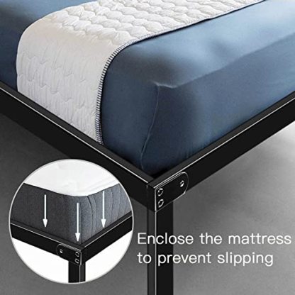HAAGEEP 18 Inch Queen Bed Frame No Box Spring Needed High Platform Bedframes