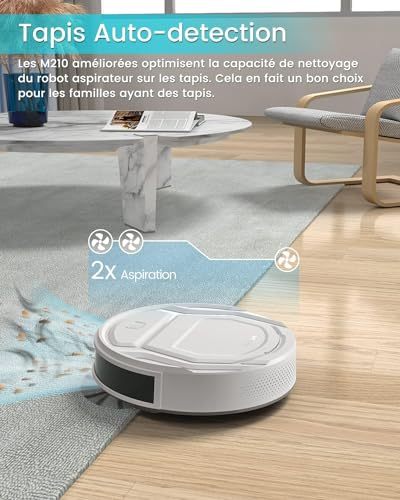Lefant Robot Vacuum Cleaner, Tangle-Free, Strong Suction, Slim, Low Noise
