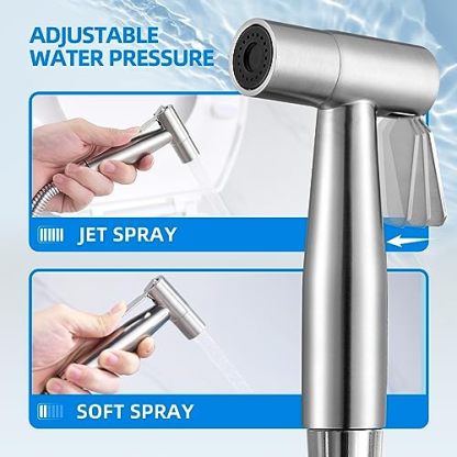 Arofa Handheld Toilet Bidet Sprayer for Toilet-Adjustable Water Pressure Control with Bidet Hose