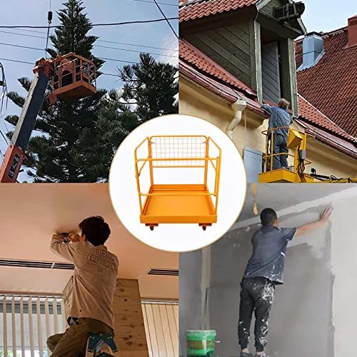 Sidasu Forklift Safety Cage 36x36 Inches Forklift Work Platform 1200LBS Capacity