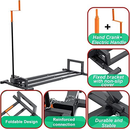 WTRAVEL Riding Lawn Mower Lift Jack, Weight Capacity 882 Lbs,Telescopic for Garden Tractor and Lawn Mower