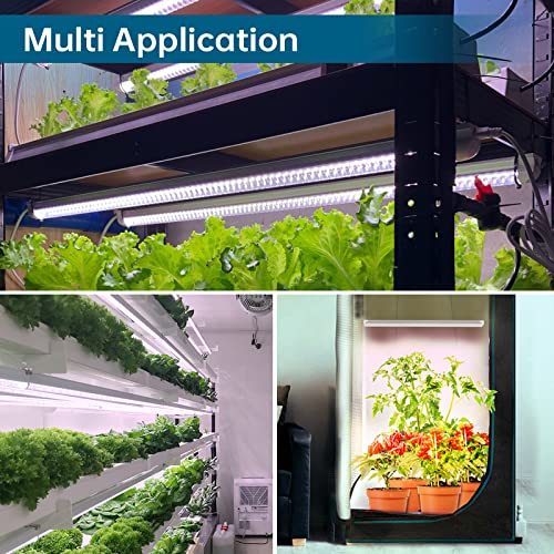 Barrina 4FT T8 Plant Grow Light, Full Spectrum, LED Growing Lamp Fixture, 6-Pack