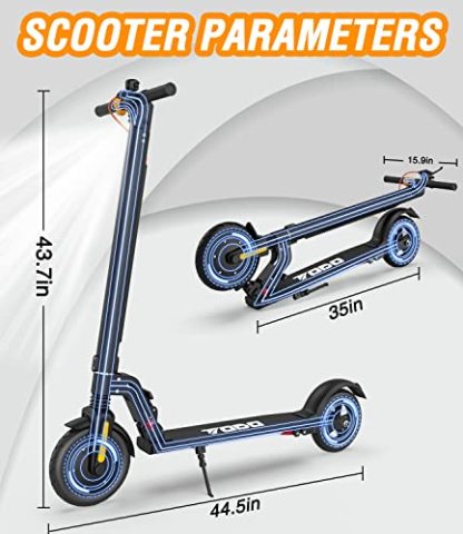 TODO Foldable Electric Scooter for Adults, Max 15MPH, 8.5" Solid Tires