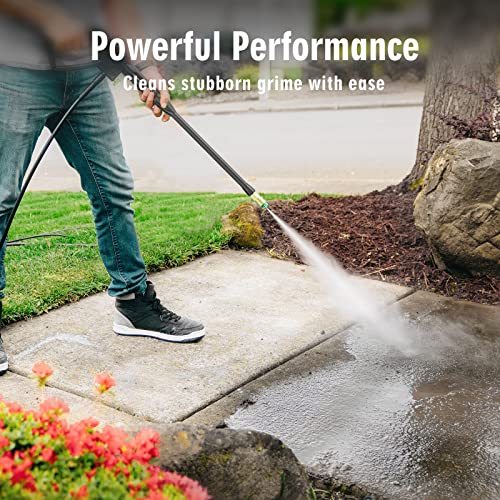 SWIPESMITH 3000 Max PSI 2.4 GPM Power Washer with Telescopic Handle