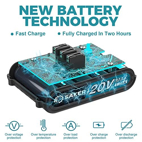 Saker Mini Chainsaw,6 Inch Portable Electric Chainsaw Cordless