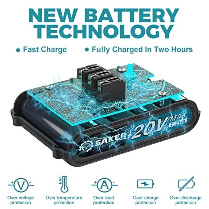 Saker Mini Chainsaw,6 Inch Portable Electric Chainsaw Cordless