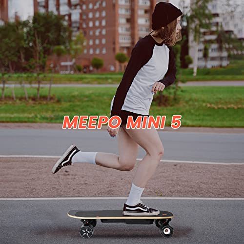 MEEPO Electric Skateboard, 28 MPH Top Speed, 330 LBS Load Capacity with Remote