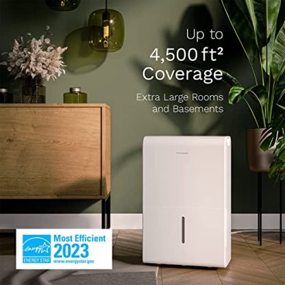 hOmeLabs 4500 Sq. Ft Energy Star Dehumidifier - Ideal for Large Rooms and Home Basements