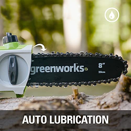 Greenworks 40V 8" Cordless 8" Polesaw + 20" Pole Hedge Trimmer Combo