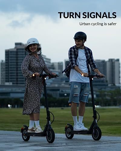 5TH WHEEL Foldable Electric Scooter with Turn Signals for Adults