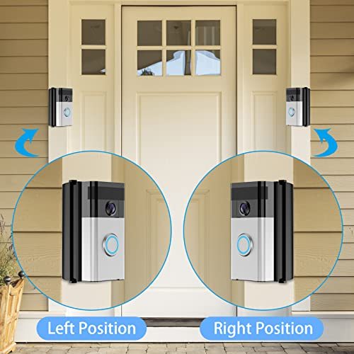 RIOVO Adjustable 30 to 55 Degree Doorbell Angle Mount Compatible with Video Doorbell