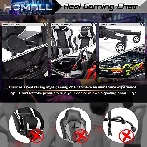 Homall Gaming Chair, Office Chair High Back Computer Chair Leather Desk Chair