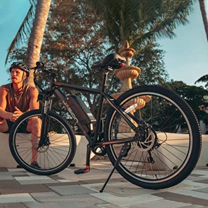 Jasion Electric Mountain Bike for Adults with 360Wh Removable Battery, 40Miles 20MPH