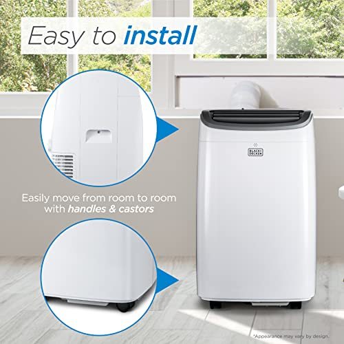 BLACK+DECKER 8,000 BTU Portable Air Conditioner up to 350 Sq.ft with Remote Control
