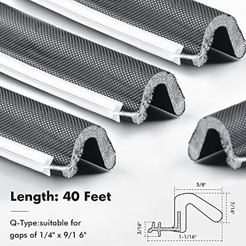 Door Weather Stripping Soundproof Door Seal Strip V-Shaped "Q" Foam Kerf Weather Stripping