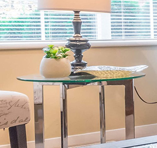 22" Inch Round Glass Table Top 1/2" Thick Tempered Beveled Edge by Fab Glass and Mirror