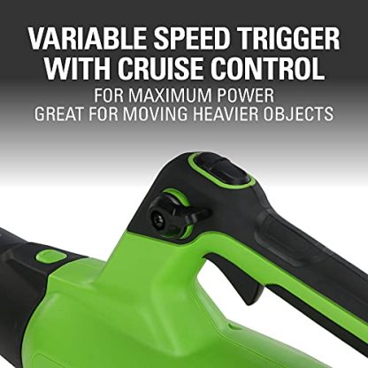 Greenworks 40V (130 MPH / 550 CFM / 75+ Compatible Tools) Cordless Brushless Axial Leaf Blower