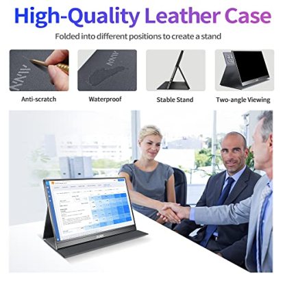 MNN Portable Monitor 15.6inch FHD 1080P Laptop Monitor USB C HDMI Gaming Ultra-Slim IPS Display