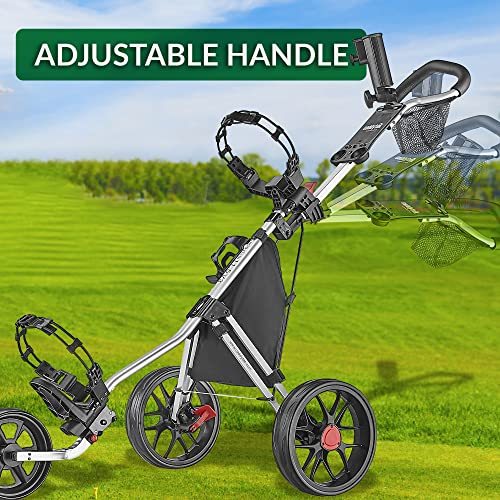 Caddytek CaddyLite 11.5 V3 3 Wheel Golf Push Cart - SuperLite Deluxe, Lightweight
