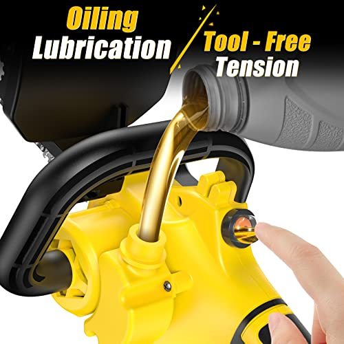 2-in-1 Brushless Pole Saw & Mini Chainsaw, IMOUMLIVE 8" Cutting Cordless Power Pole Saw for Wood Cutting, Trimming