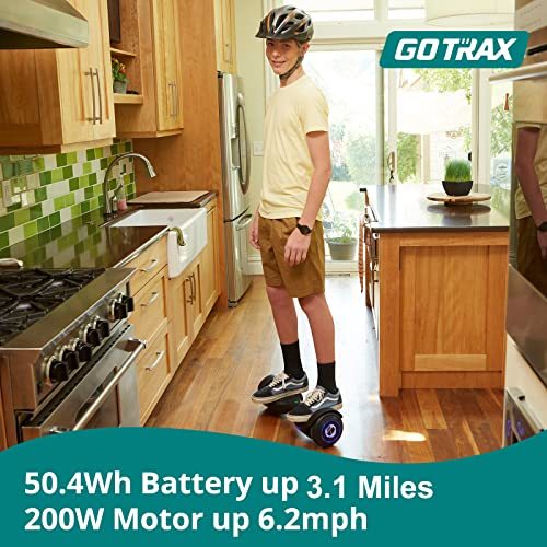 Gotrax Edge Hoverboard with 6.5" LED Wheels & Headlight, Self Balancing Scooters for Kids Adults