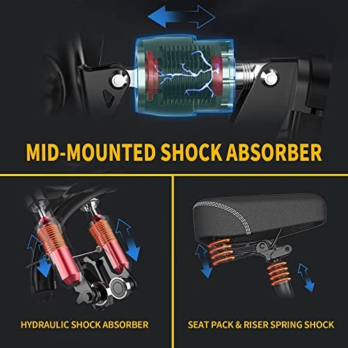 EBKAROCY Ebikes with 400W Motor 22MPH Max Speed Foldable Electric Bicycles