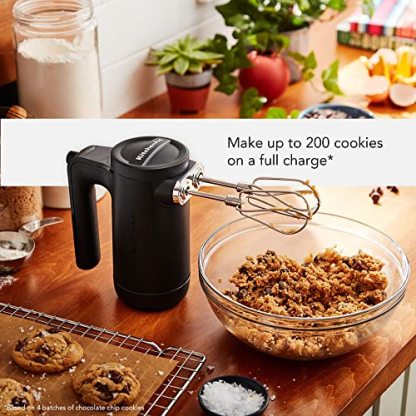 KitchenAid Cordless 7 Speed Hand Mixer - KHMB732, Matte Black