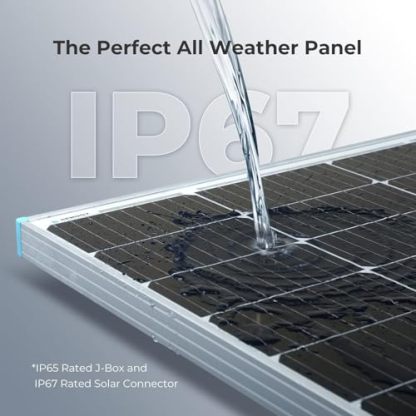 Renogy 2PCS Solar Panels 100 Watt 12 Volt, High-Efficiency Monocrystalline PV Module Power Charger
