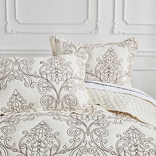 CHIXIN Oversized Bedspread Coverlet Set King Size - Lightweight Bedding Cover