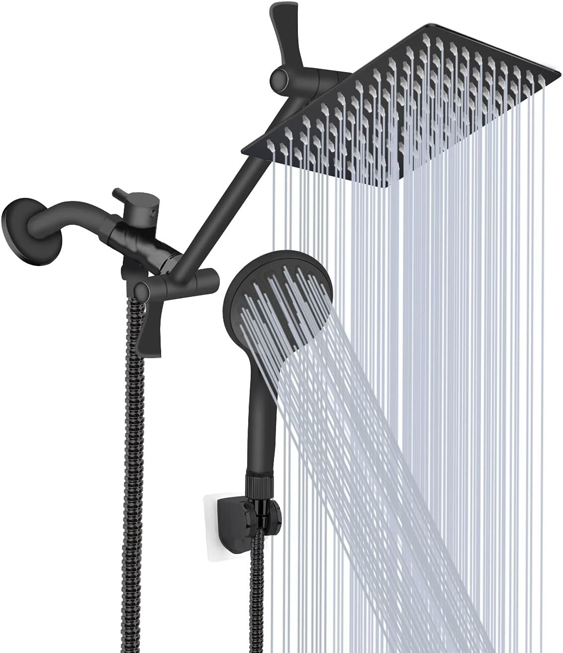 Shower Head, 8‘’ High Pressure Rainfall Shower Head/Handheld Shower Combo