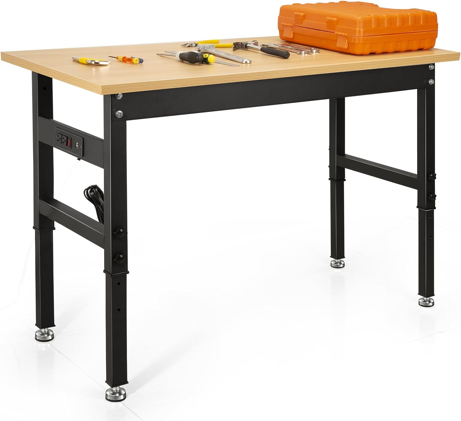 AHGOKL Work Bench, 48" Workbench, Adjustable Work Table，2000LBS Load Capacity