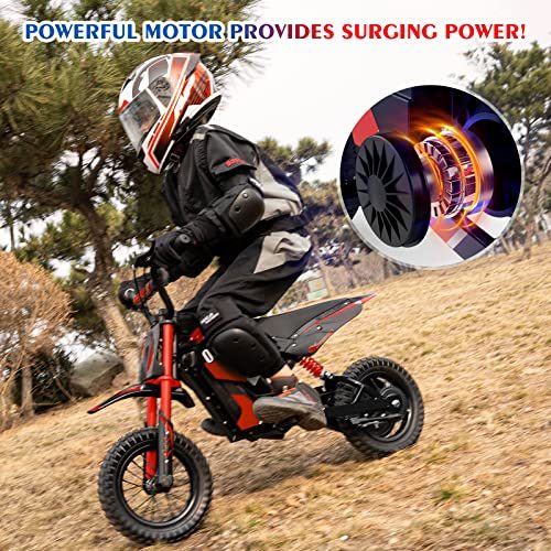 EVERCROSS EV12M Electric Dirt Bike, 300W Electric Motorcycle, 3-Speed Modes Motorcycle