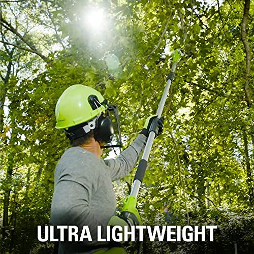 Greenworks 40V 8" Cordless 8" Polesaw + 20" Pole Hedge Trimmer Combo