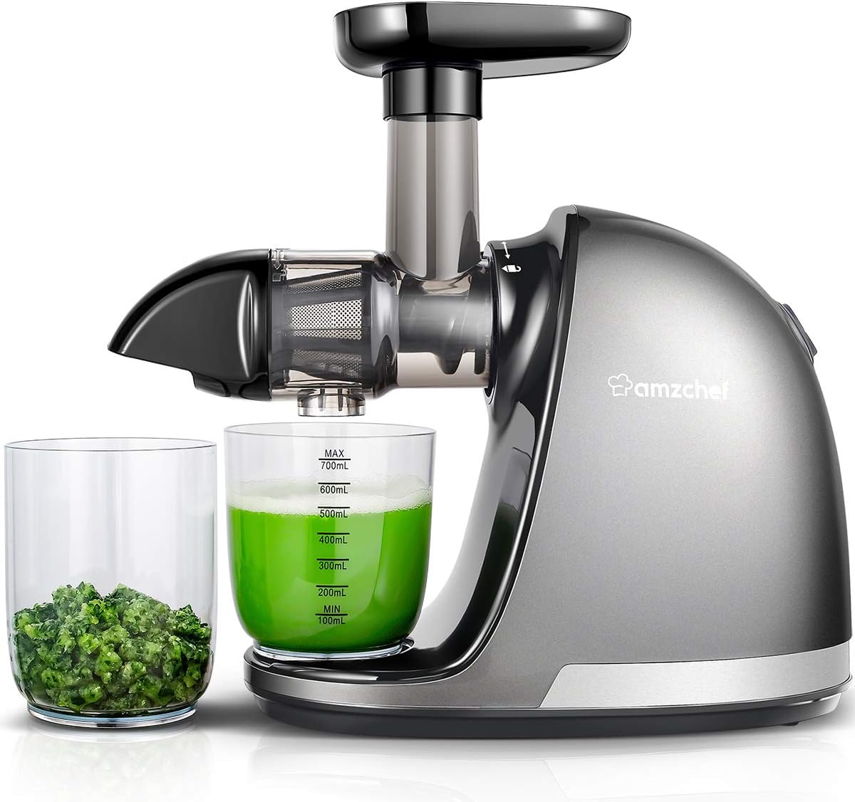 Masticating Juicer Machines, AMZCHEF Slow Cold Press Juicer with Reverse Function