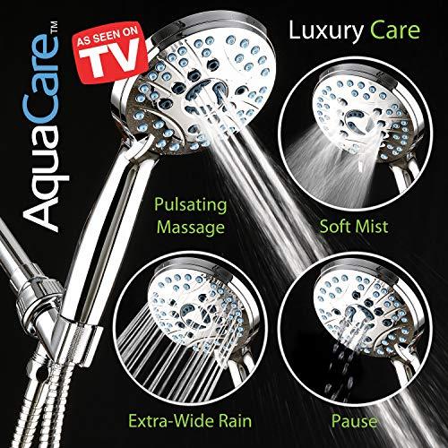 AquaCare High Pressure 8-mode Handheld Shower Head - Anti-clog Nozzles