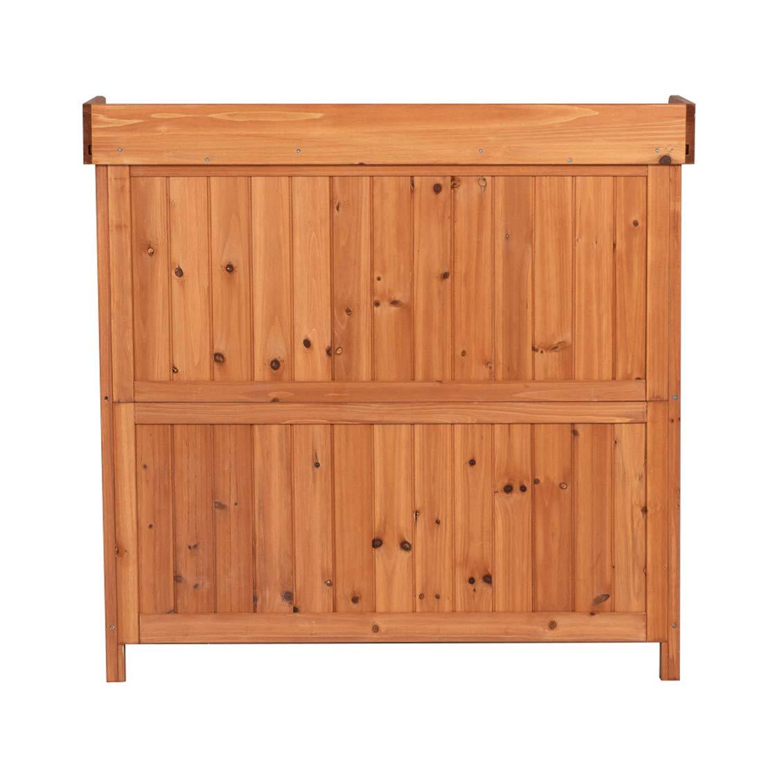 Outdoor Garden Patio Wooden Storage Cabinet Furniture Waterproof Tool Shed