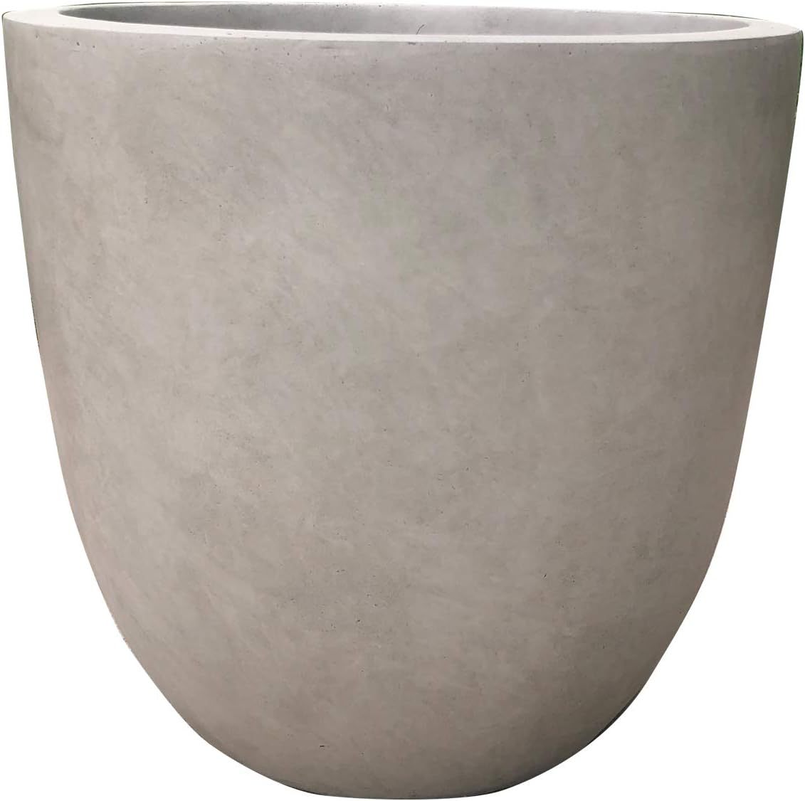 Kante RC0050C-C80021-2 Lightweight Durable Modern Round Outdoor Planter, 18" x 18" x 17"
