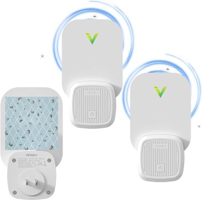 VEYOFLY Flying Insect Trap, Fruit Fly Traps for Indoors, (Pack of 2 - White)