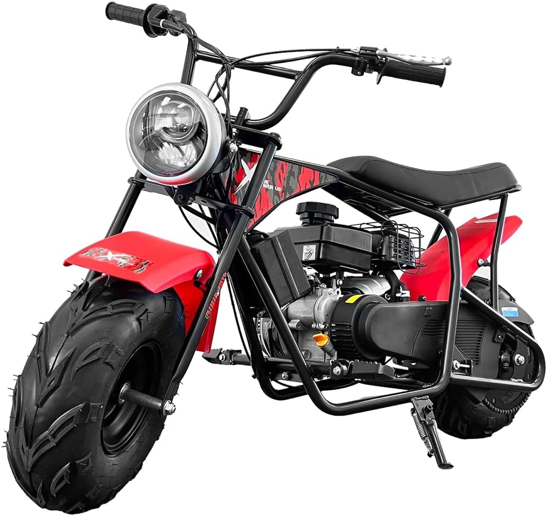XtremepowerUS Pro-Series 99cc 3.5HP Gas Powered Off Road Trail Bike, Mini Bike for Adults & Kids 13+