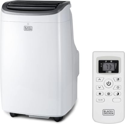 BLACK+DECKER 8,000 BTU Portable Air Conditioner up to 350 Sq.ft with Remote Control
