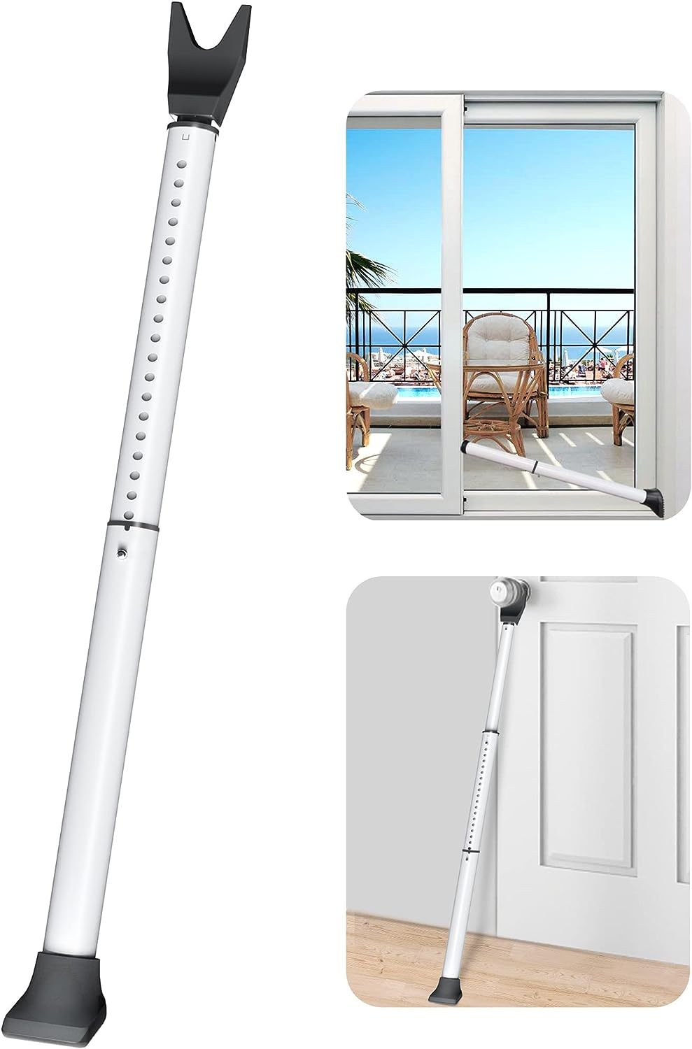 AceMining Upgraded Door Security Bar & Sliding Patio Door Security Bar