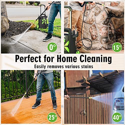 SWIPESMITH 3000 Max PSI 2.4 GPM Power Washer with Telescopic Handle