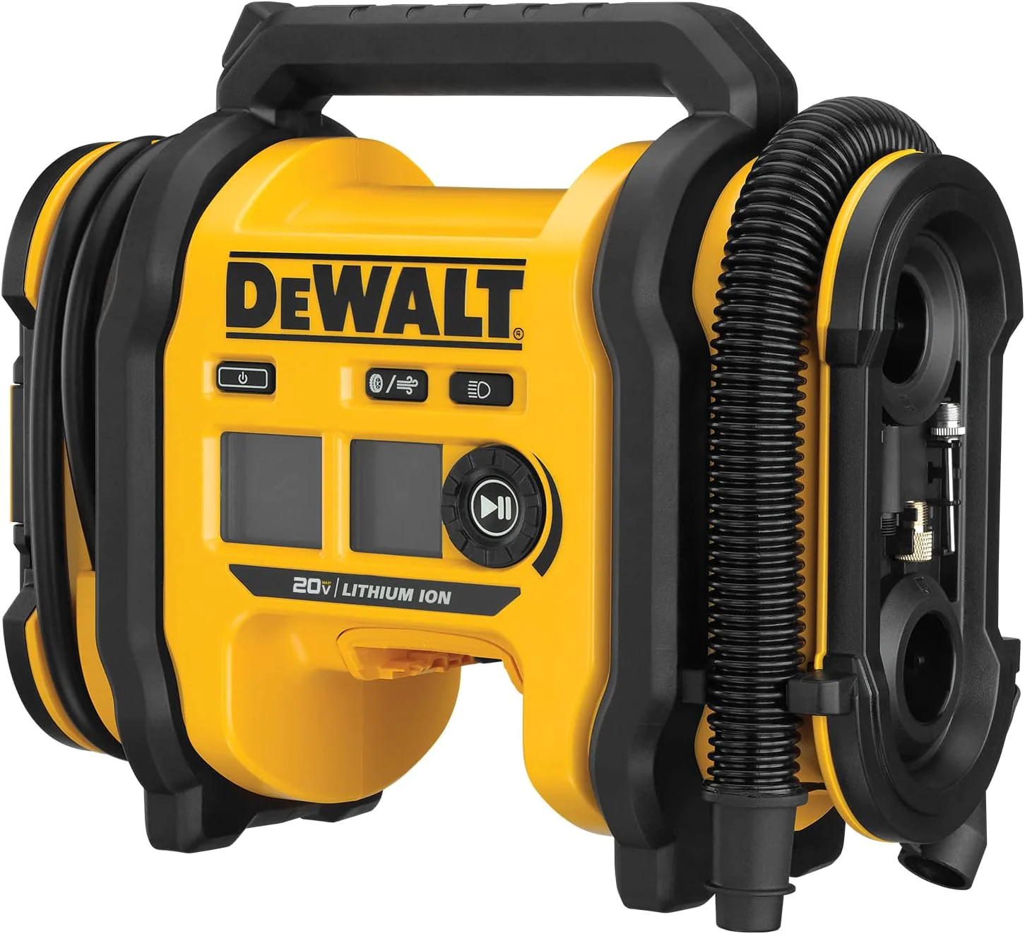 DEWALT 20V MAX Tire Inflator, Compact and Portable, Automatic Shut Off, LED Light