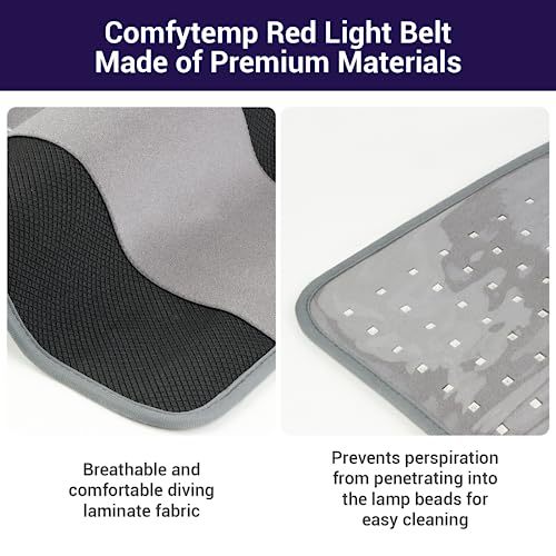 Comfytemp Red Light Therapy for Body, Large Infrared Light Therapy Pad 12" x 24"