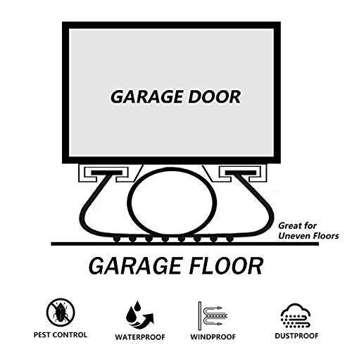 DGSL Garage Door Seals Bottom Rubber Weather Stripping Kit Seal Strip Replacement