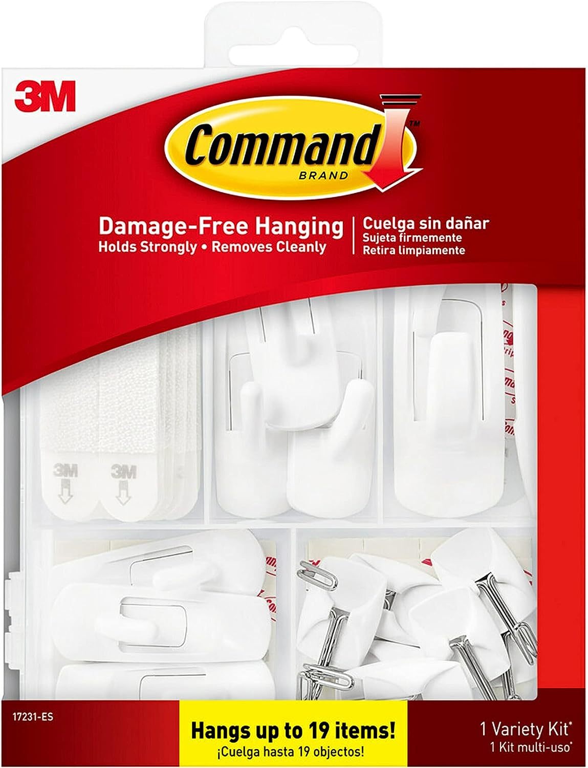 Command Variety Pack, Picture Hanging Strips, No Tools Wire Hooks and Utility Hooks