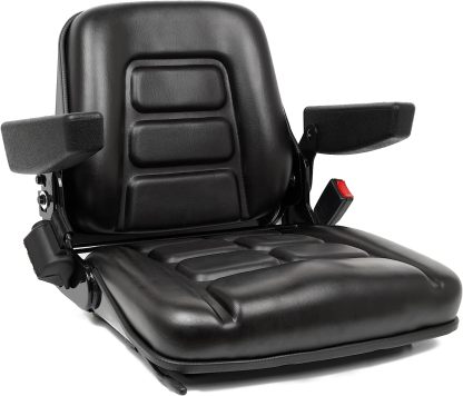 Universal Fold Down Forklift Seat, Micro Switch, Armrest And Safety Belt, for Tractor