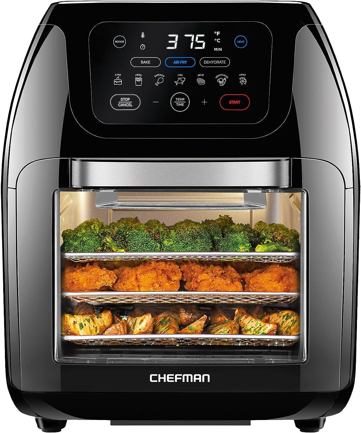 CHEFMAN Multifunctional Digital Air Fryer+ Rotisserie, Dehydrator, Convection Oven