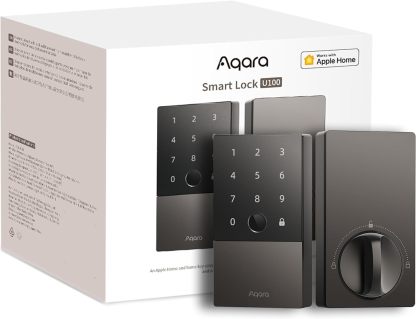 Aqara Smart Lock U100, Fingerprint Keyless Entry Door Lock with Apple Home Key